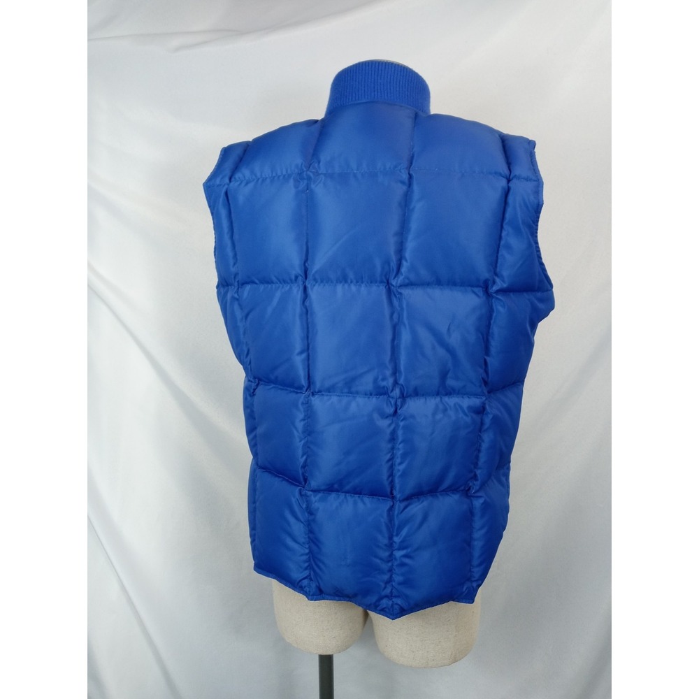 Vintage REI Puffer Vest Mens Large Blue Full‎ Zip Gorpcore 80s 90s Outdoor Puffy - Picture 3 of 8